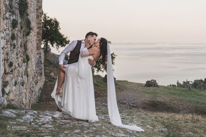 Beach & Castle After Wedding Photoshoot in Pieria
