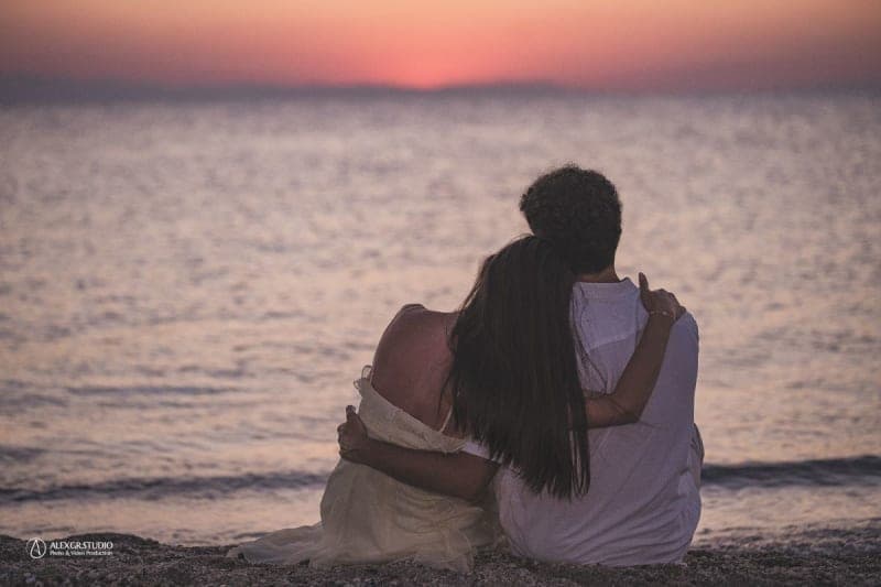 Romantic Sunset Photoshoot at Possidi Cape